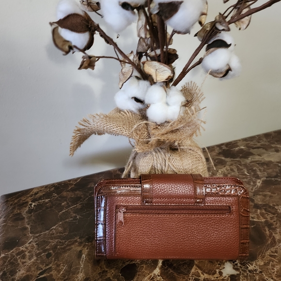 EUC Leather Wallet with Checkbook - Picture 7 of 8